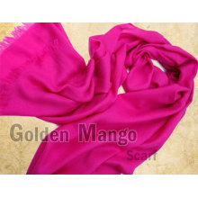 The trendy twill face wool scarves solid